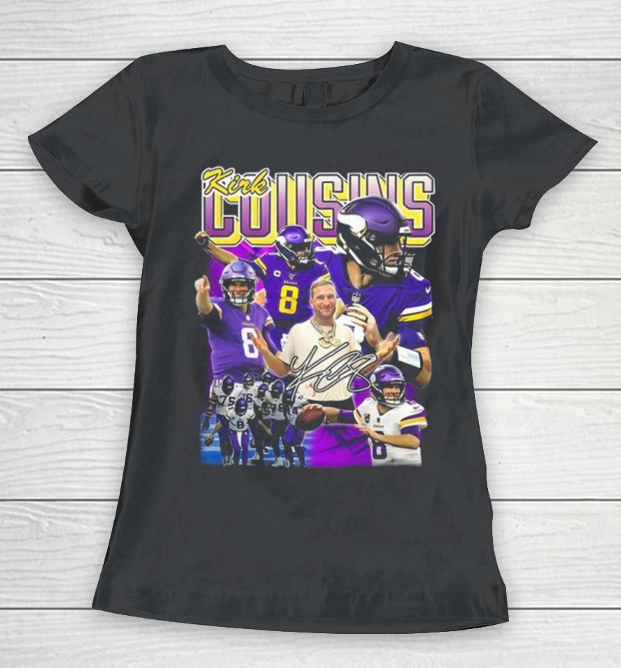 Kirk Cousins Minnesota Vikings Signature Women T-Shirt