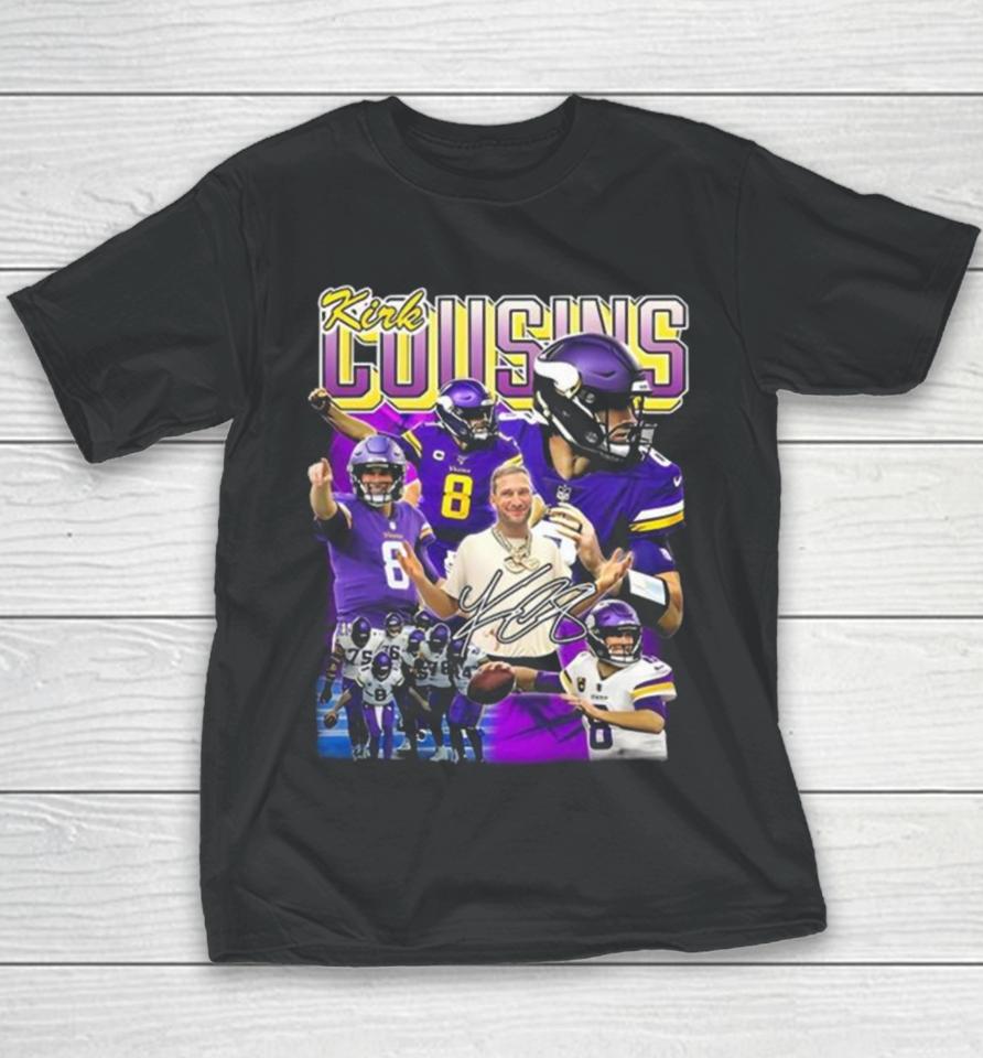 Kirk Cousins Minnesota Vikings Signature Youth T-Shirt