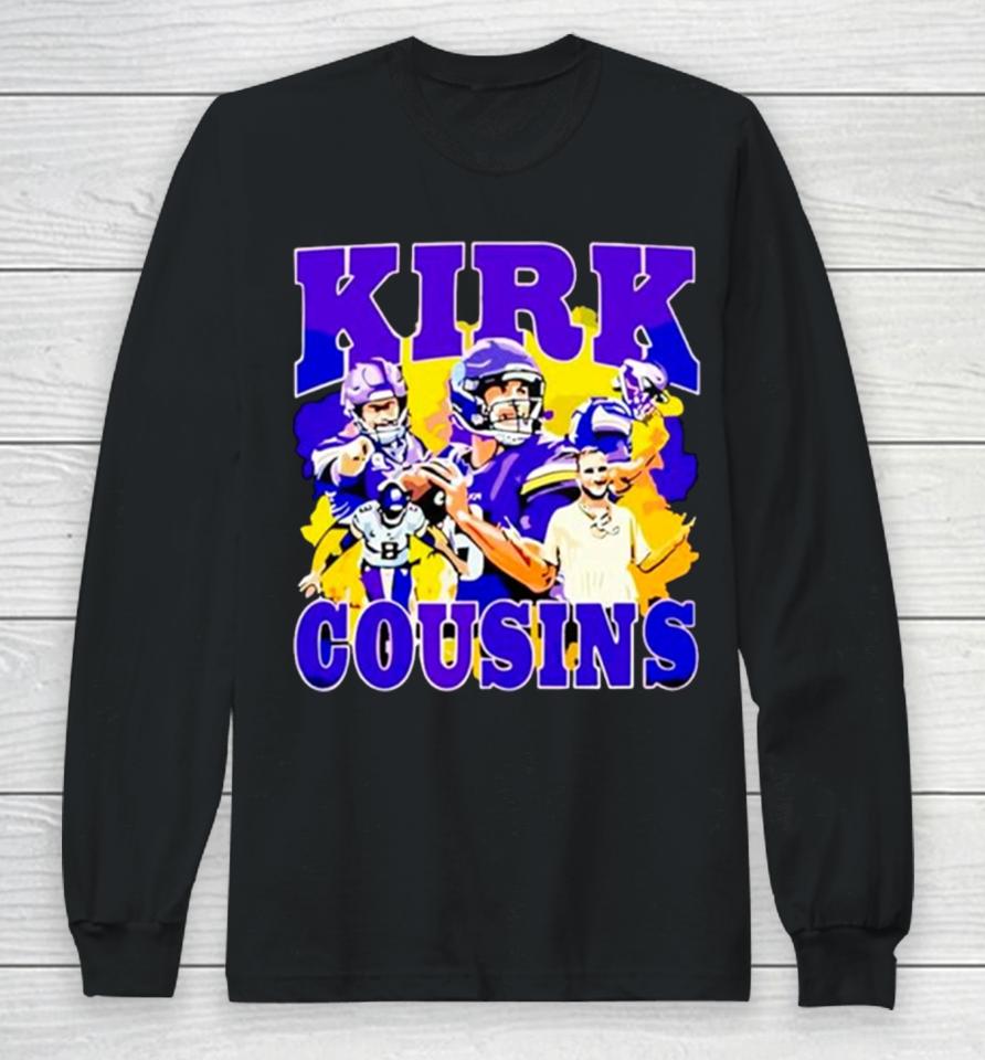 Kirk Cousins Vikings Football Long Sleeve T-Shirt
