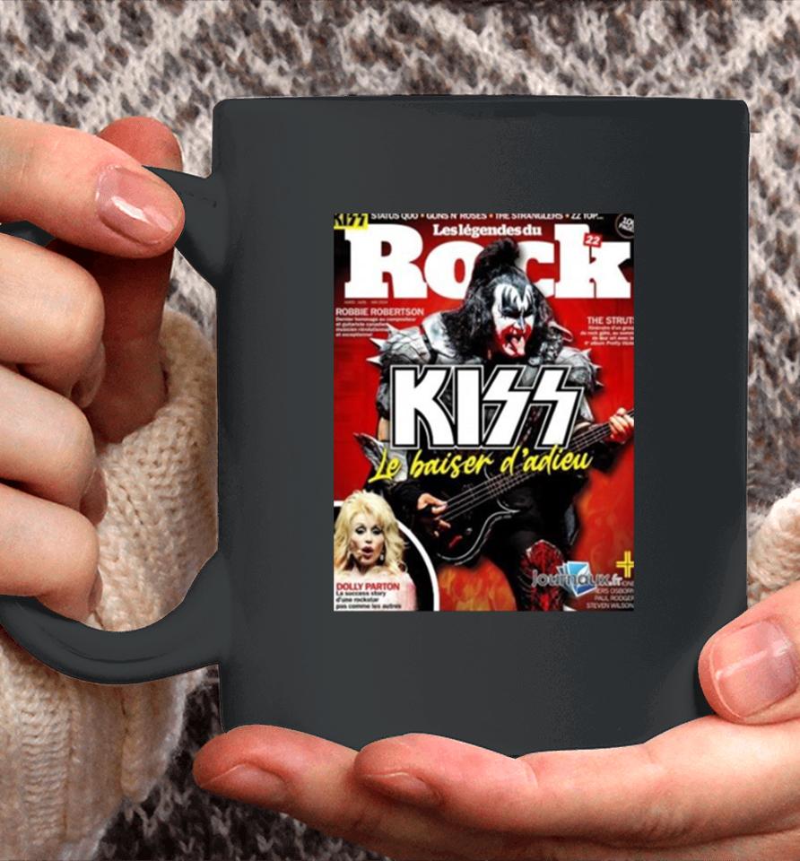 Kiss Magazine Cover Gene Simmons Rocks The Cover Of The Latest Issue Of France Les Legendes Du Rock Magazine Coffee Mug