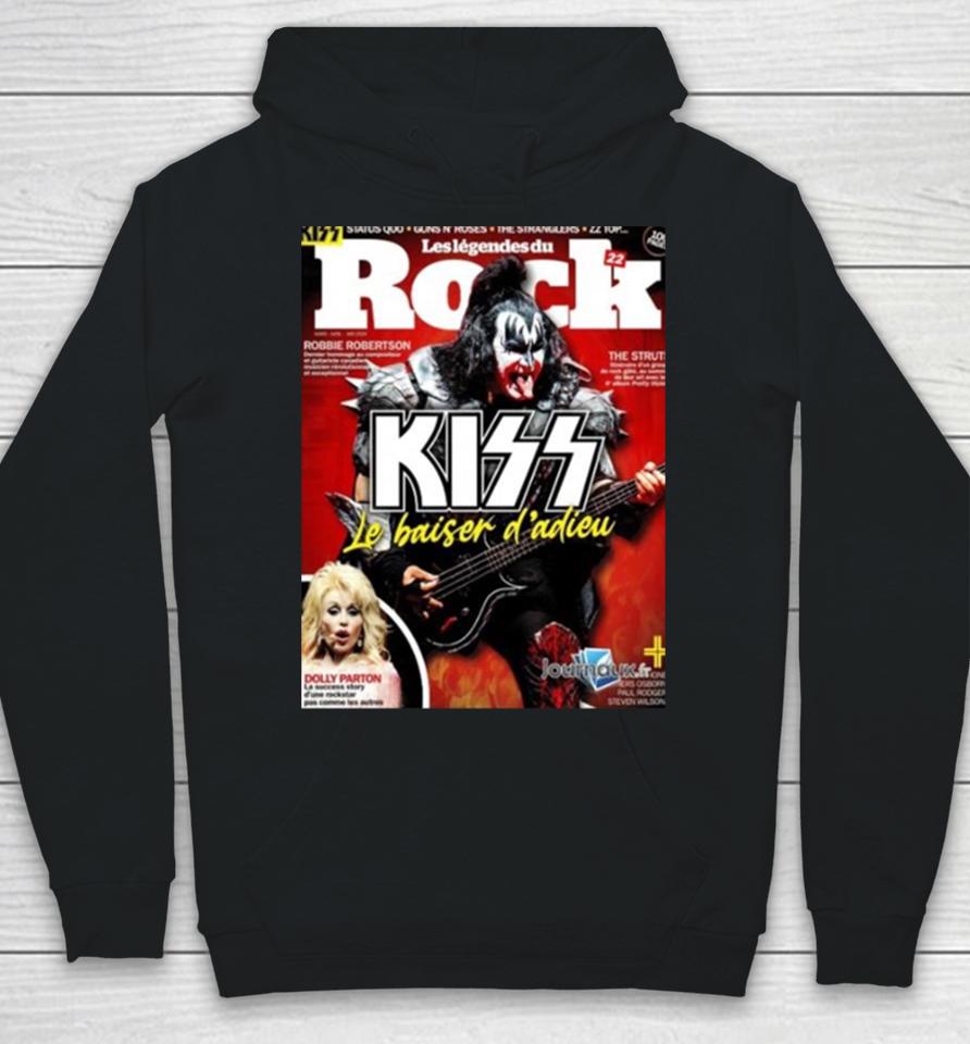 Kiss Magazine Cover Gene Simmons Rocks The Cover Of The Latest Issue Of France Les Legendes Du Rock Magazine Hoodie