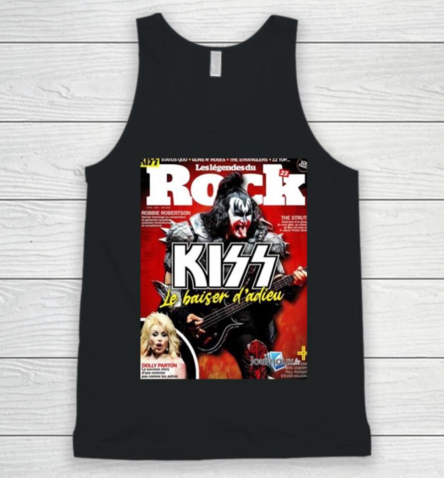 Kiss Magazine Cover Gene Simmons Rocks The Cover Of The Latest Issue Of France Les Legendes Du Rock Magazine Unisex Tank Top