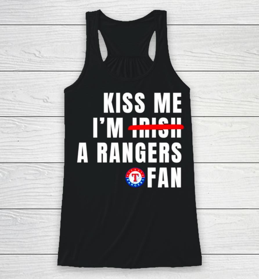 Kiss Me I’m A Rangers Fan Racerback Tank