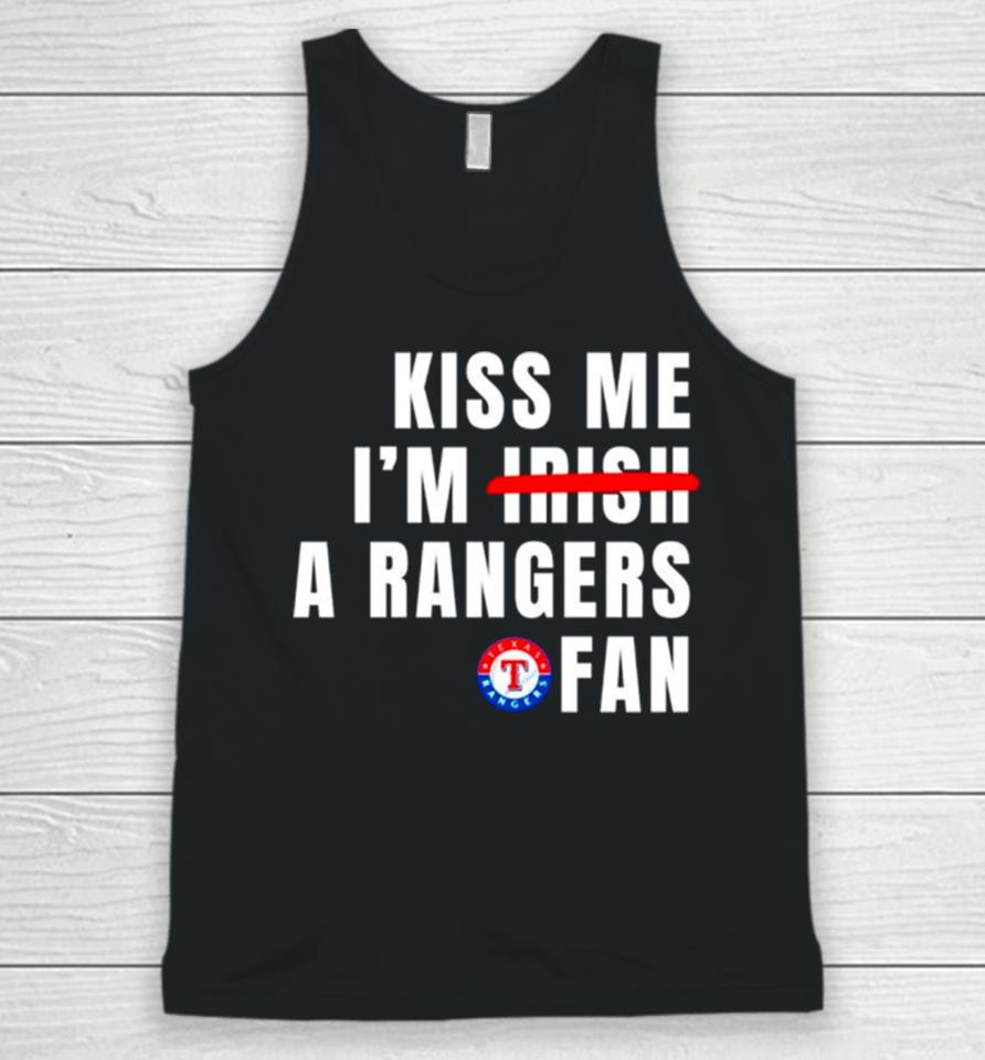 Kiss Me I’m A Rangers Fan Unisex Tank Top