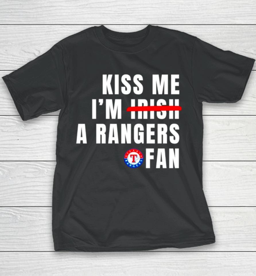 Kiss Me I’m A Rangers Fan Youth T-Shirt