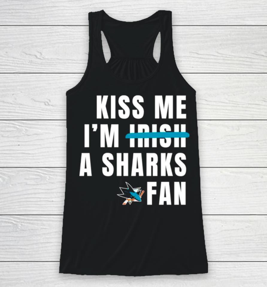 Kiss Me I’m A Sharks Fan Racerback Tank