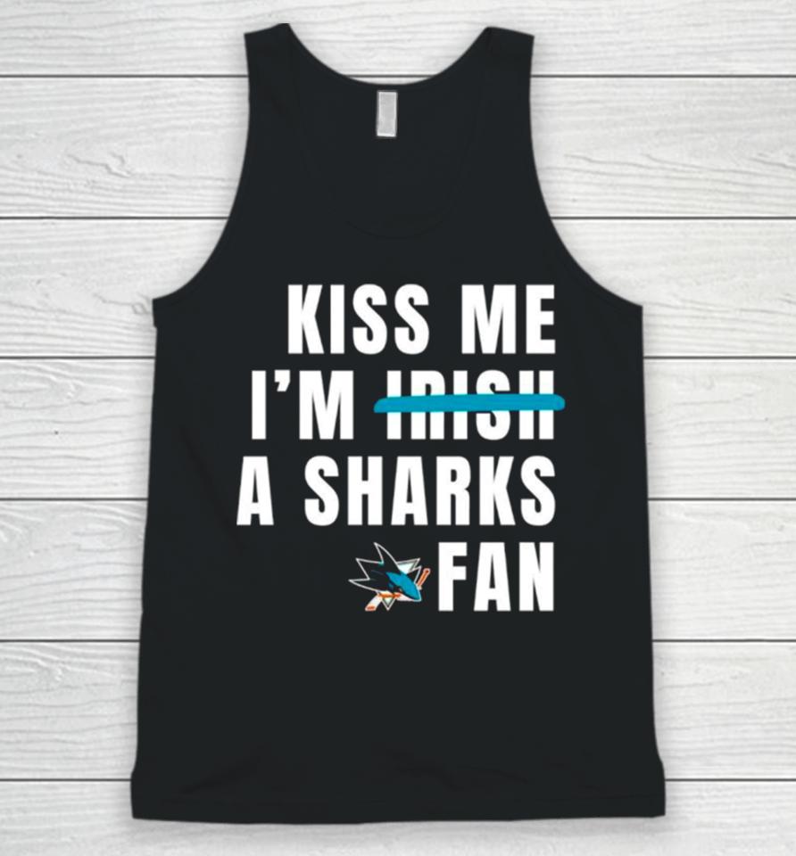 Kiss Me I’m A Sharks Fan Unisex Tank Top