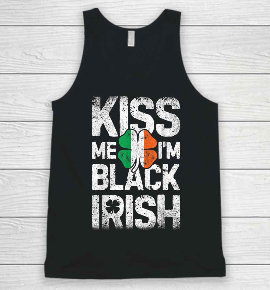 Kiss Me I'm Black Irish St Patrick's Day Unisex Tank Top