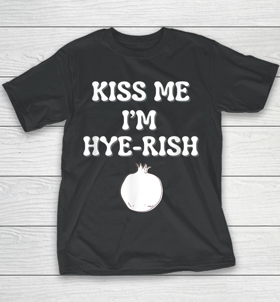 Kiss Me I'm Hyerish Irish Armenian Funny St Patricks Day Youth T-Shirt