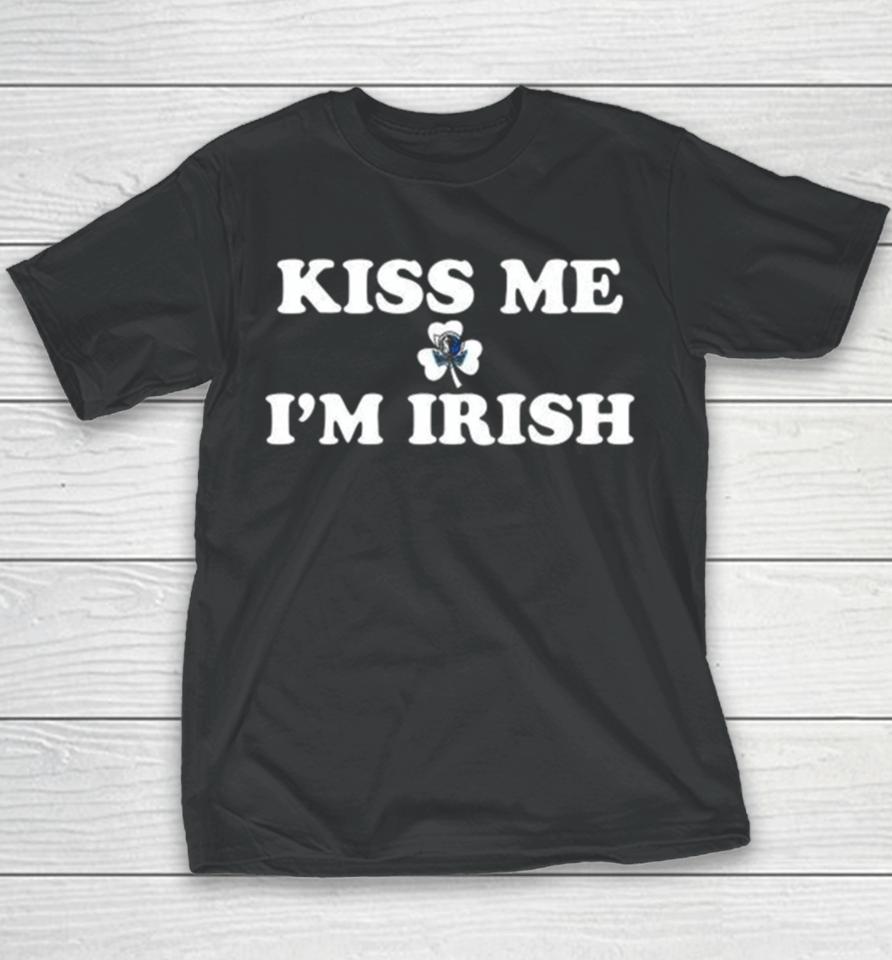 Kiss Me I’m Irish Dallas Mavericks St Patrick’s Day Youth T-Shirt