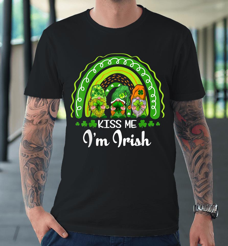 Kiss Me I'm Irish Lucky Rainbow St Patrick's Day Premium T-Shirt