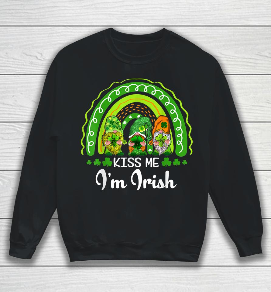 Kiss Me I'm Irish Lucky Rainbow St Patrick's Day Sweatshirt
