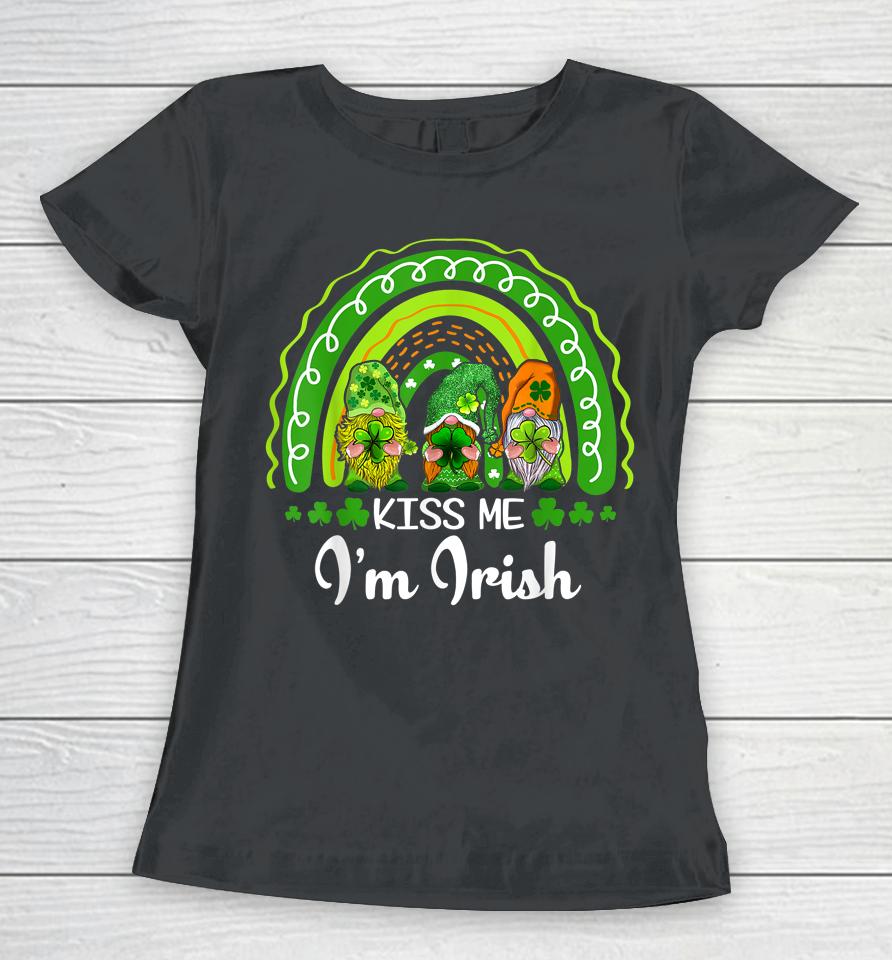 Kiss Me I'm Irish Lucky Rainbow St Patrick's Day Women T-Shirt