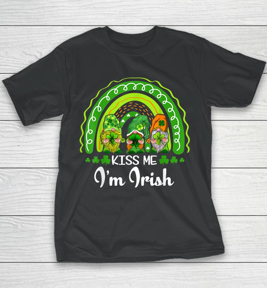 Kiss Me I'm Irish Lucky Rainbow St Patrick's Day Youth T-Shirt