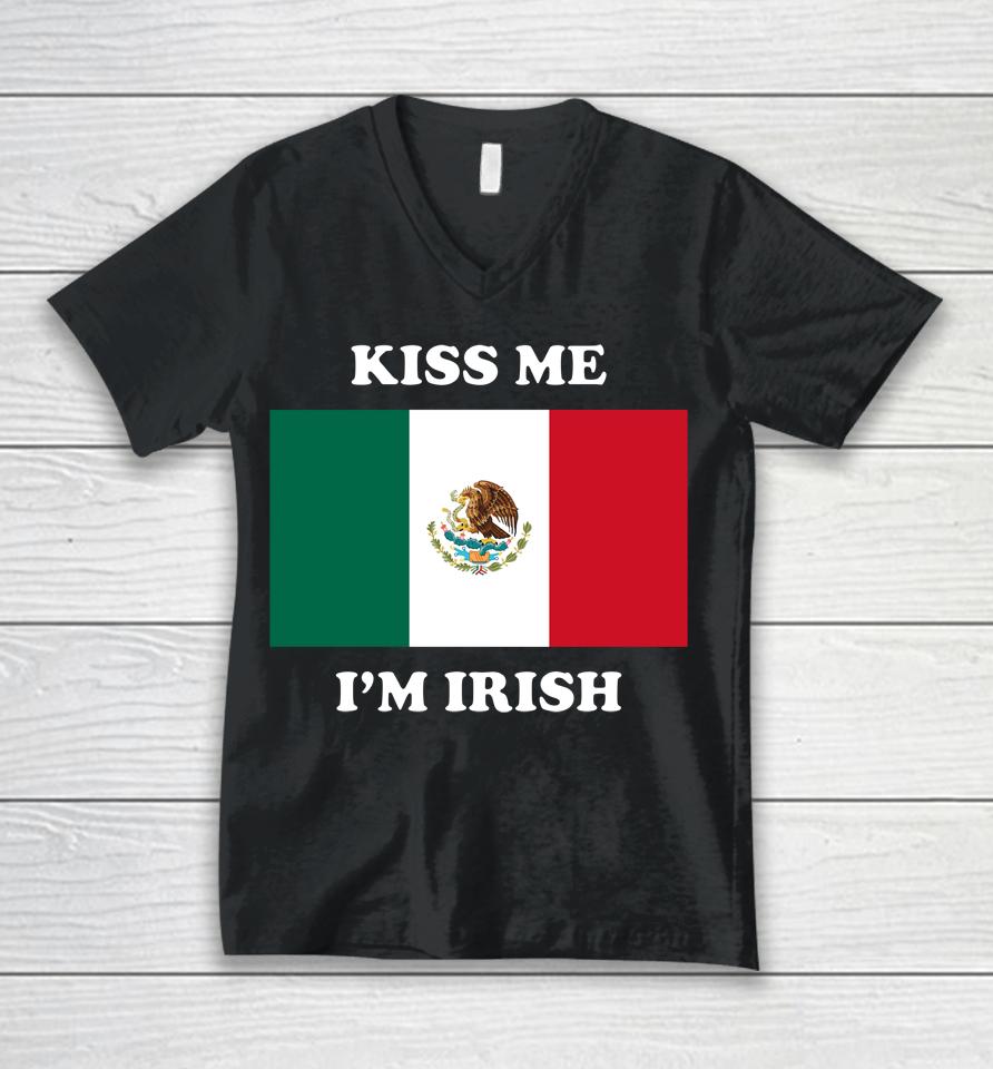 Kiss Me I'm Irish Unisex V-Neck T-Shirt