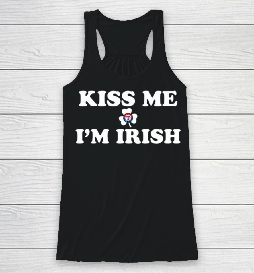 Kiss Me I’m Irish Texas Rangers St Patrick’s Day Racerback Tank