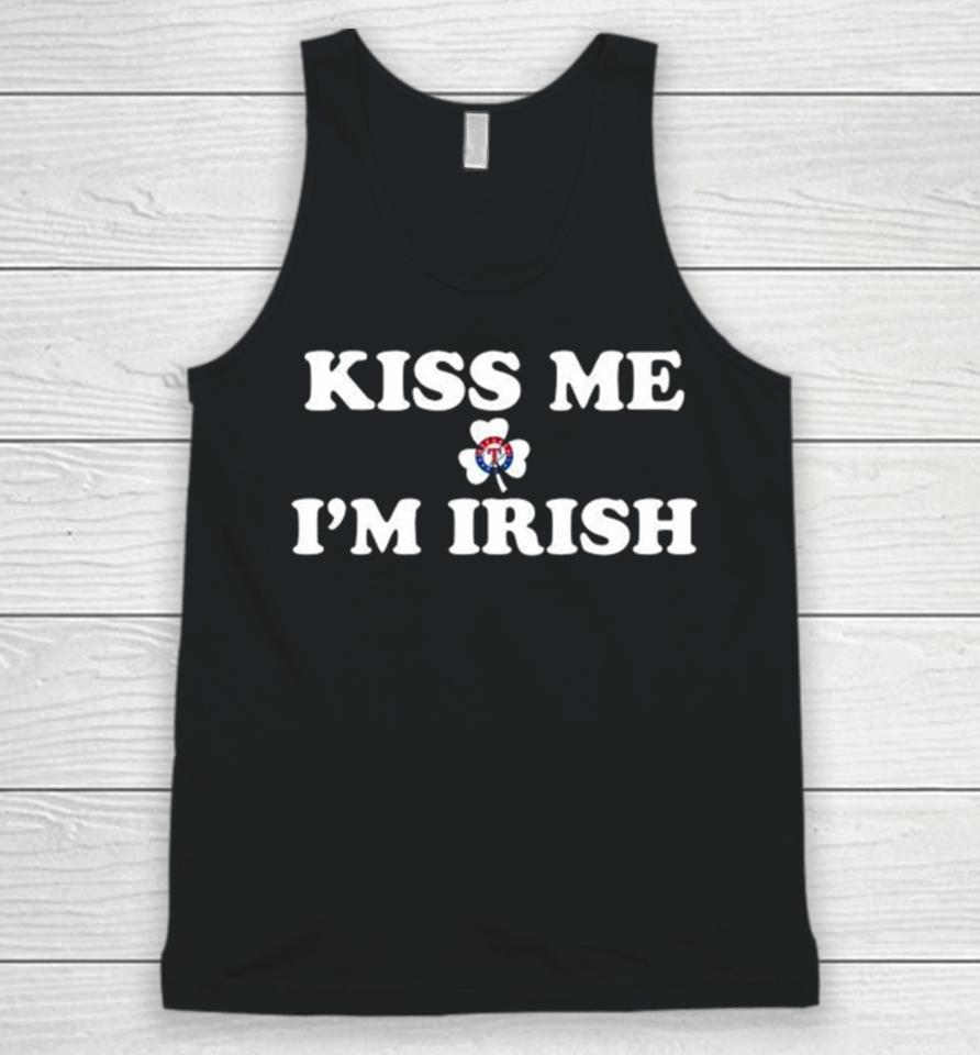 Kiss Me I’m Irish Texas Rangers St Patrick’s Day Unisex Tank Top