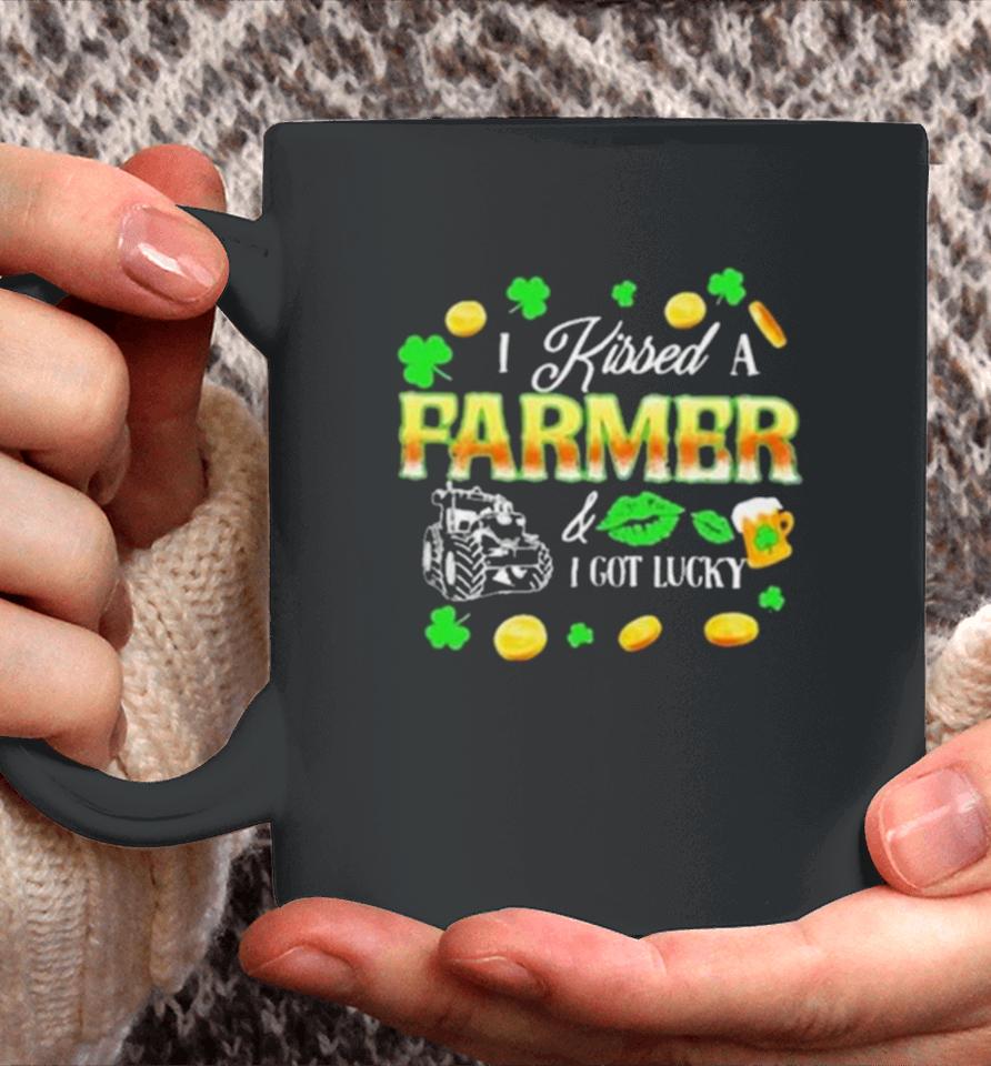 Kissed A Farmer Got Lucky Funny St Patrick’s Day Farmer Coffee Mug