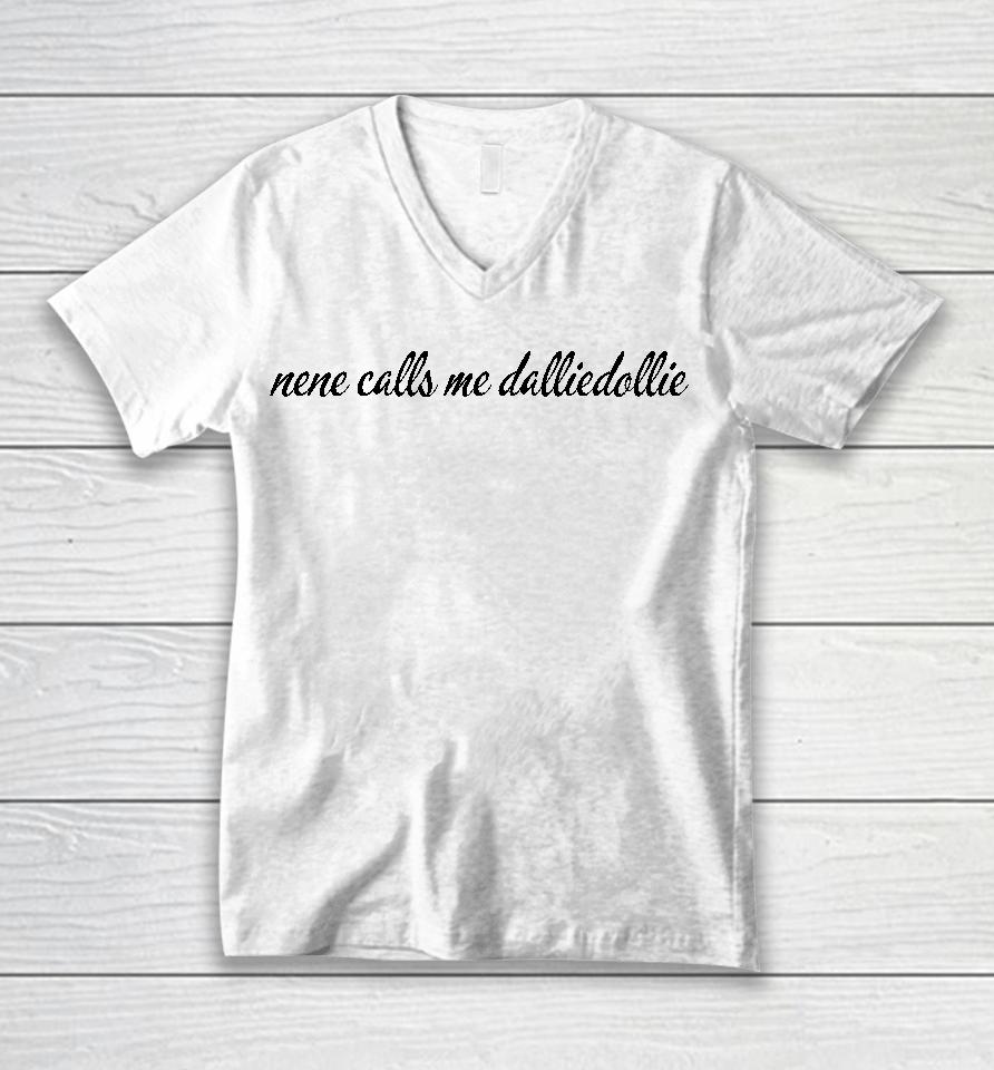 Klutzd0Ll Nene Calls Me Dalliedollie Unisex V-Neck T-Shirt