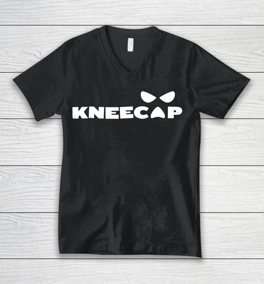 Kneecap Logo Double Sided Unisex V-Neck T-Shirt