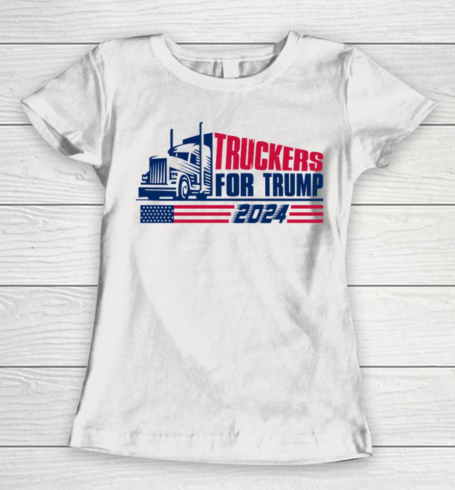 Kneeknocker Truckers For Trump 2024 Women T-Shirt