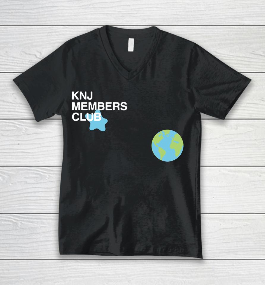Knj Members Club Unisex V-Neck T-Shirt