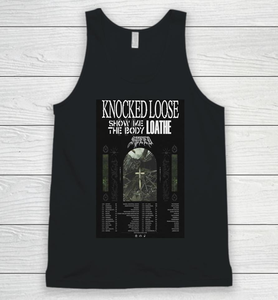Knocked Loose 2024 Concert Tour With Show Me The Body And Loathe Unisex Tank Top