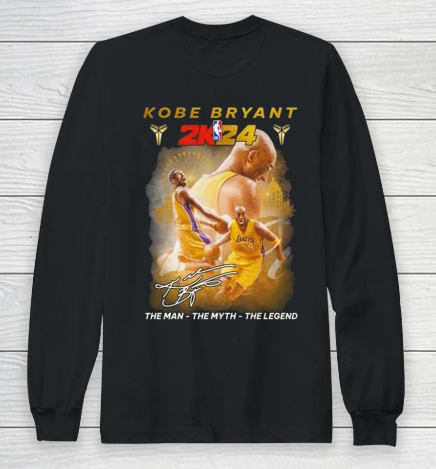 Kobe Bryant 2K24 The Man The Myth The Legend 2024 Signature Long Sleeve T-Shirt