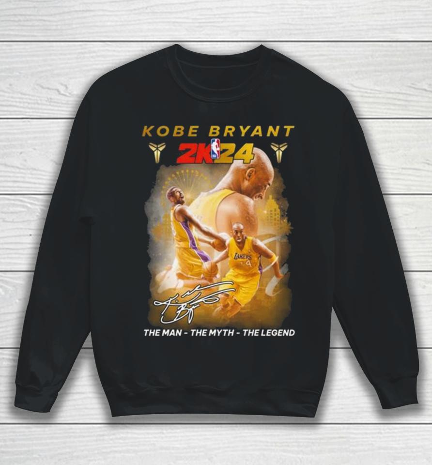 Kobe Bryant 2K24 The Man The Myth The Legend 2024 Signature Sweatshirt