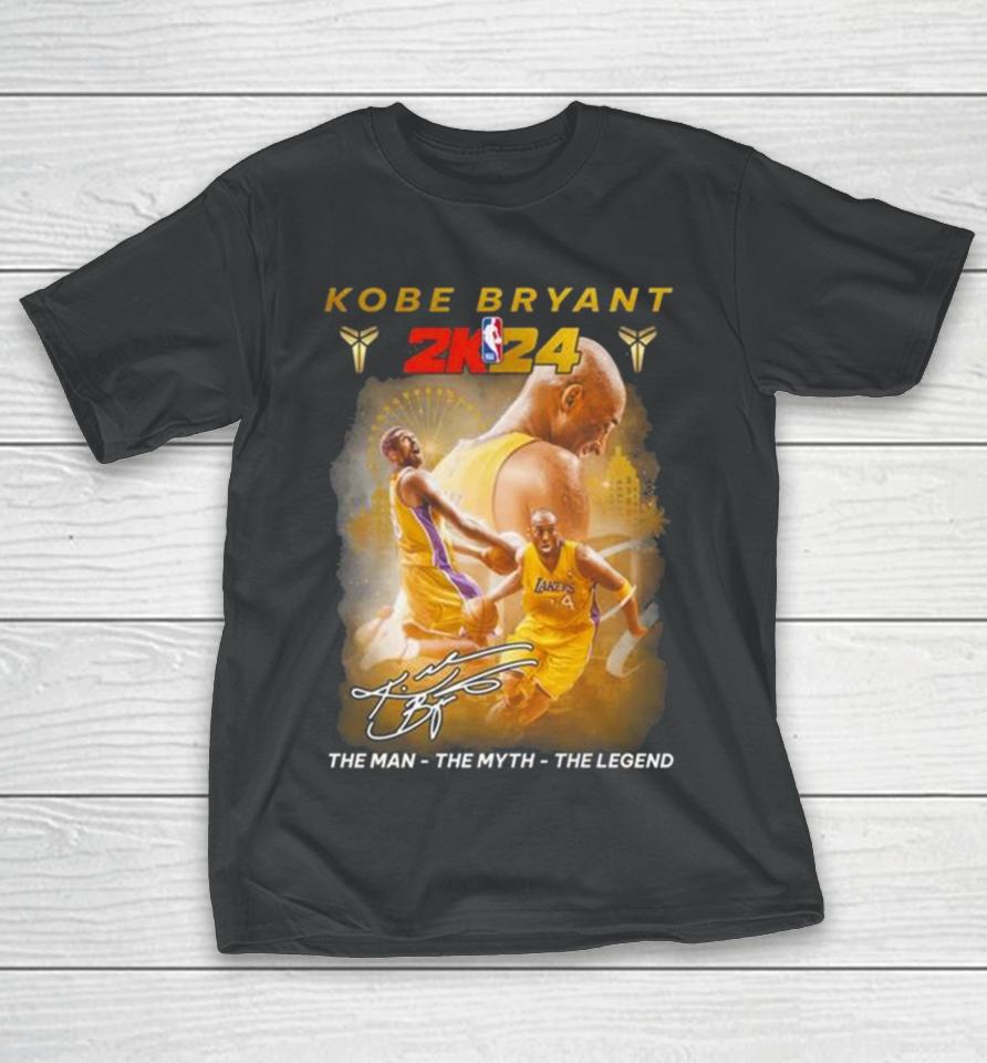 Kobe Bryant 2K24 The Man The Myth The Legend 2024 Signature T-Shirt