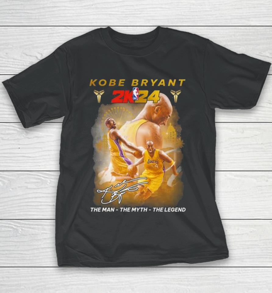 Kobe Bryant 2K24 The Man The Myth The Legend 2024 Signature Youth T-Shirt