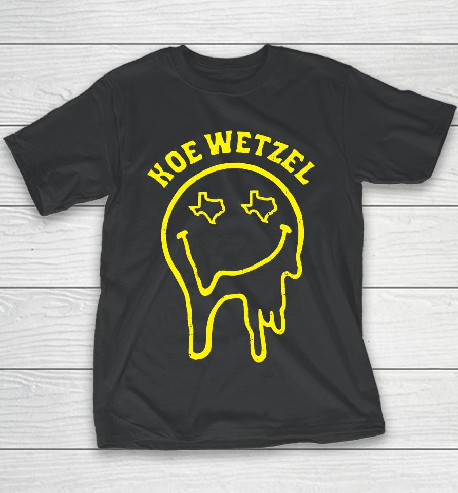 Koe Wetzel Merch Droopy Smiley Youth T-Shirt