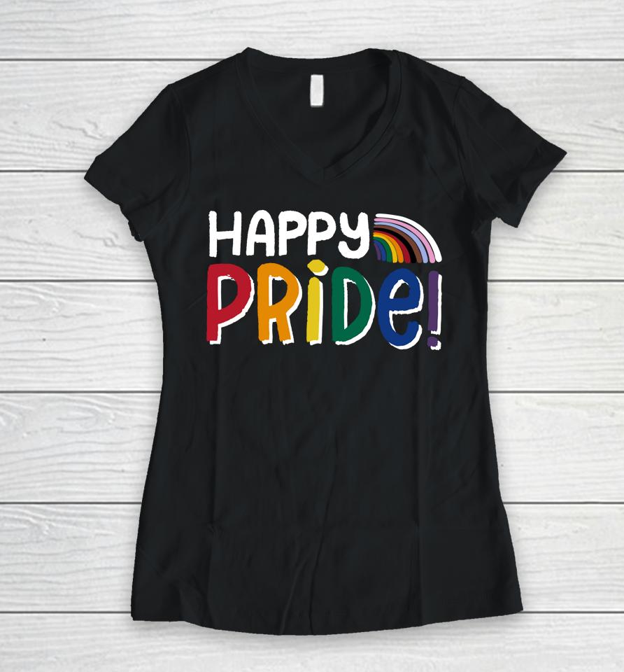 Kohl's Carter's Pride Happy Pride Women V-Neck T-Shirt