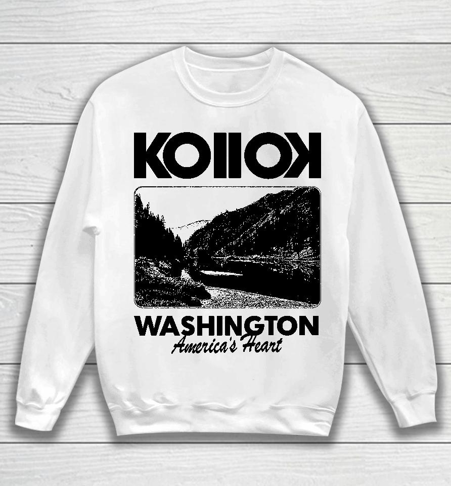 Kollok Washington America's Heart Sweatshirt