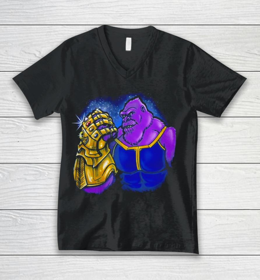 Kongfinity Gauntlet King Kong Unisex V-Neck T-Shirt