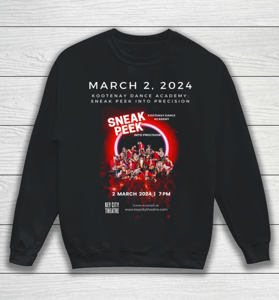 Kootenay Dance Academy Sneak Peek Into Precision March 2, 2024 Sweatshirt