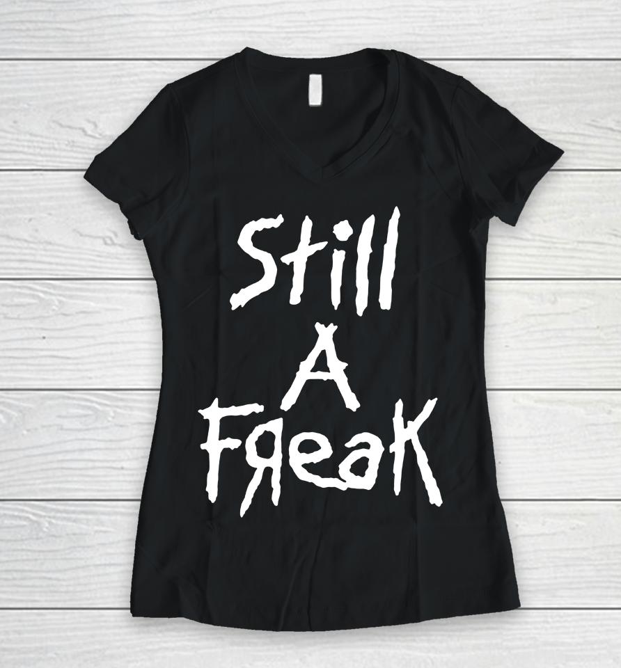 Korn Merch Store Still A Freak Women V-Neck T-Shirt