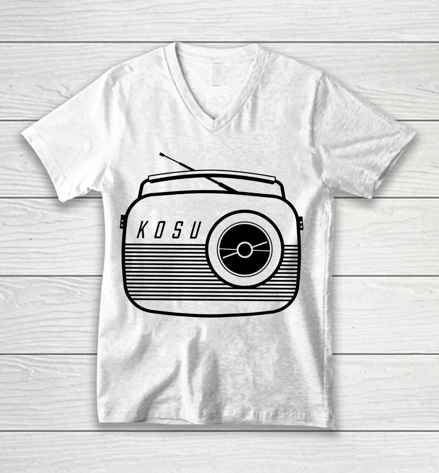 Kosu Kosu Radio Unisex V-Neck T-Shirt