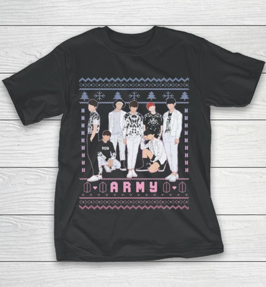 Kpop Army Saranghae Cats And Colorful Youth T-Shirt