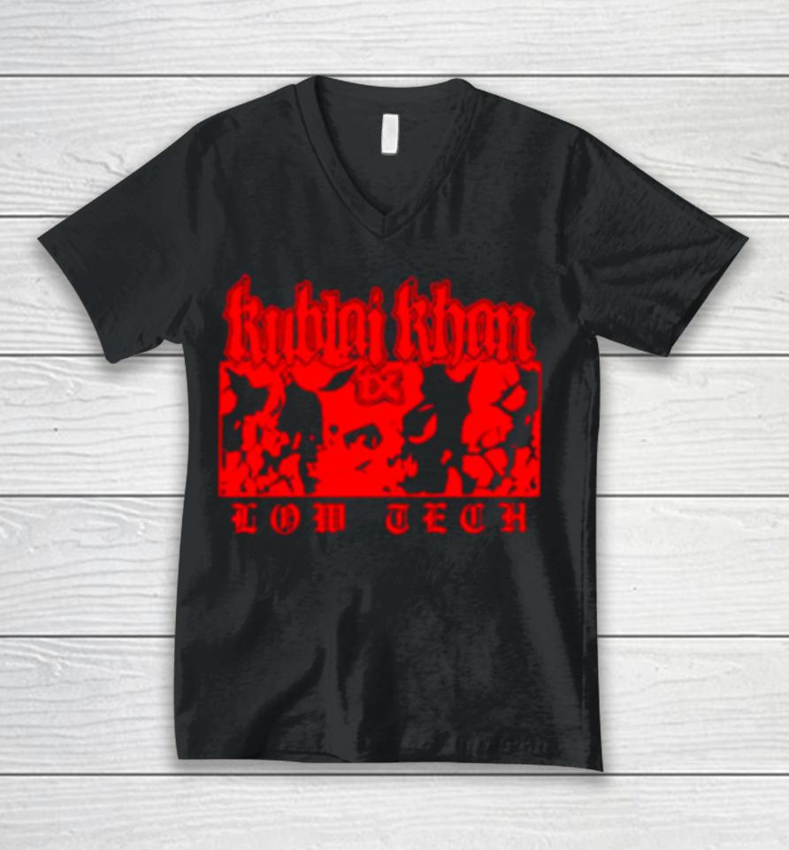 Kublai Khan Tx Low Tech Unisex V-Neck T-Shirt