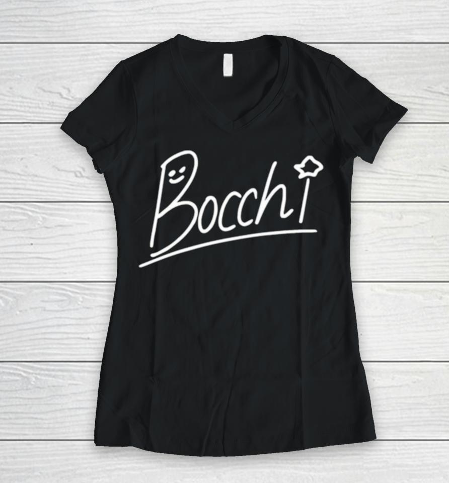 Kuro Vshojo Bocchi Women V-Neck T-Shirt