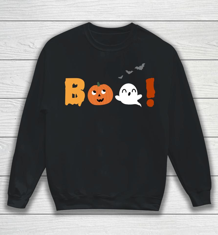 Kwai Halloween Boo Pumpkin And Ghost Sweatshirt