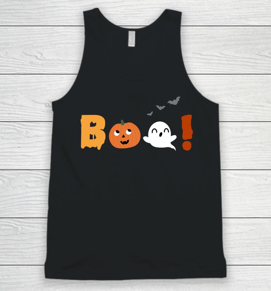 Kwai Halloween Boo Pumpkin And Ghost Unisex Tank Top