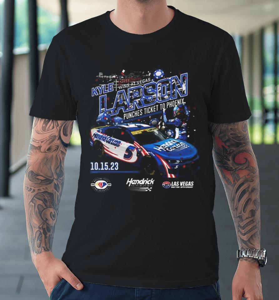 Kyle Larson Checkered Flag Sports 2023 South Point 400 Race Winner Premium T-Shirt