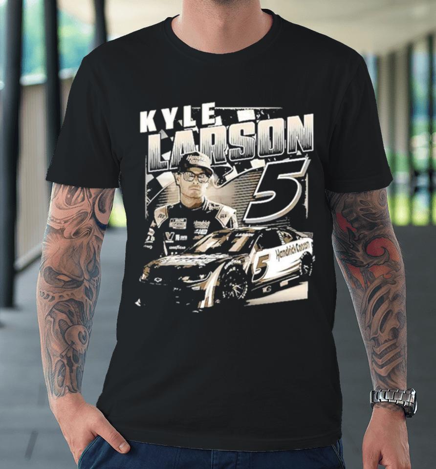 Kyle Larson Hendrick Motorsports Team Collection Black Burnout Premium T-Shirt