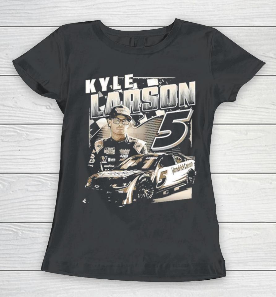Kyle Larson Hendrick Motorsports Team Collection Black Burnout Women T-Shirt