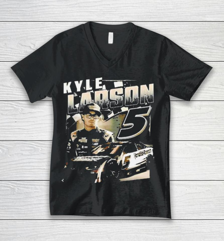 Kyle Larson Hendrick Motorsports Team Collection Burnout Unisex V-Neck T-Shirt