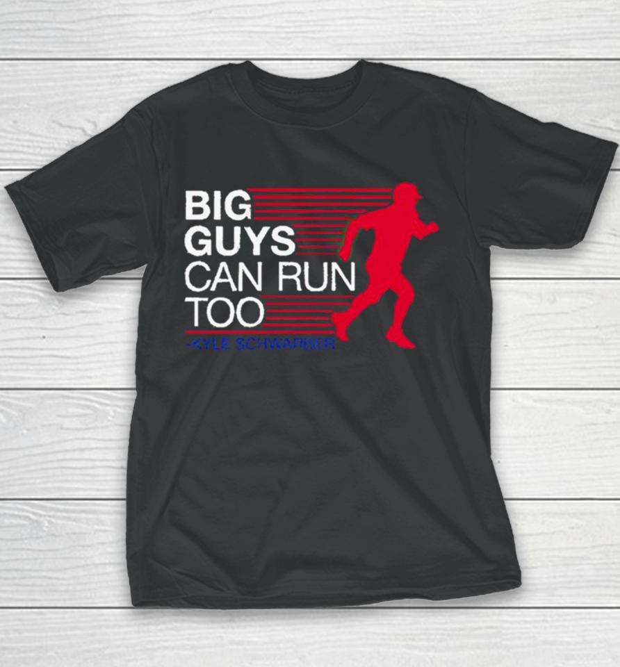 Kyle Schwarber Big Guys Can Run Too Youth T-Shirt