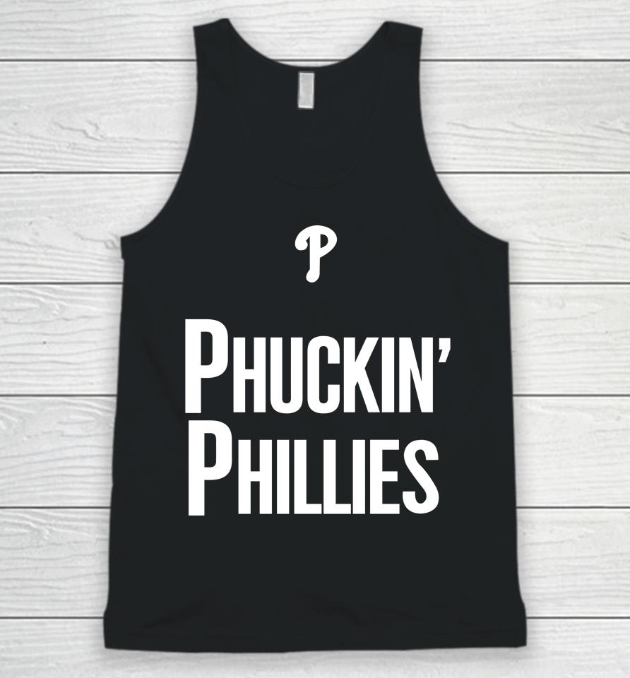 Kyle Schwarber Phuckin Phillies Philadelphia Phillies Crossing Broad Unisex Tank Top