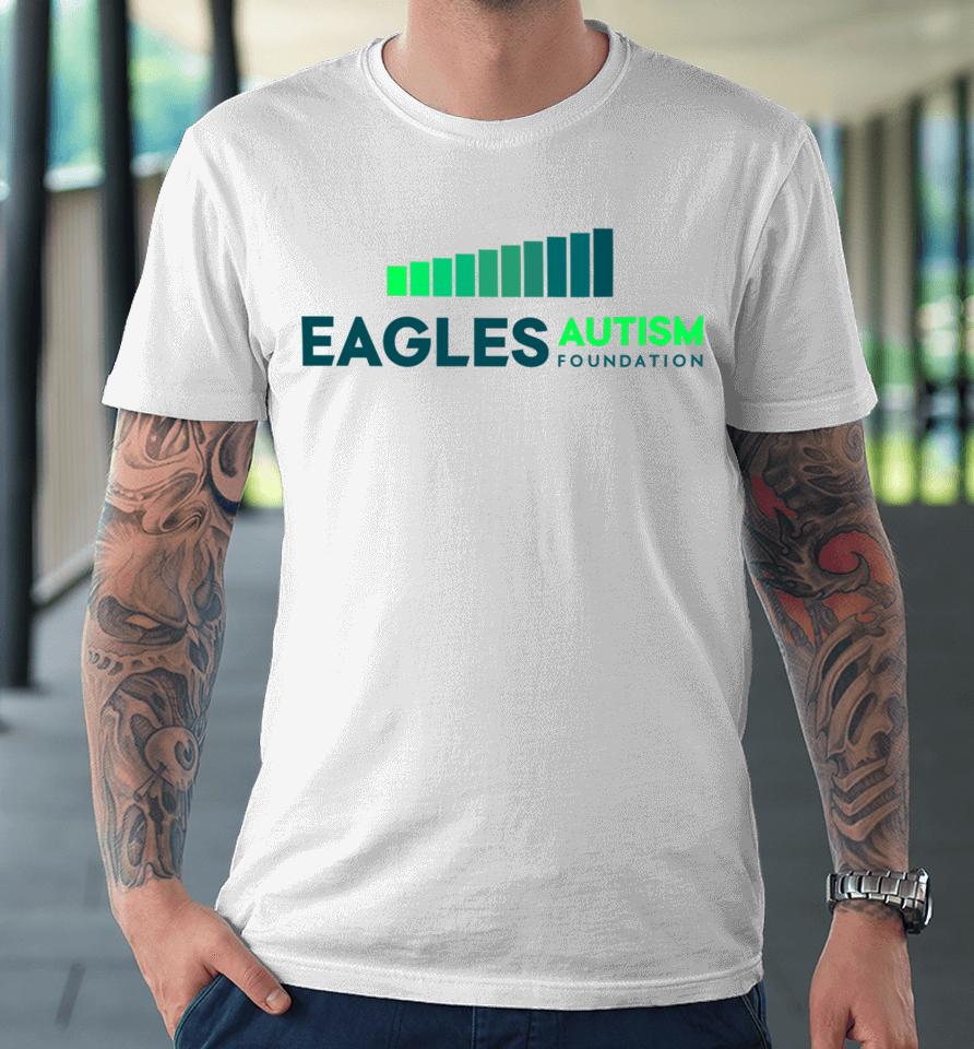 Kylie Kelce Wearing Eagles Autism Foundation Tee Shirt New Heights Premium T-Shirt